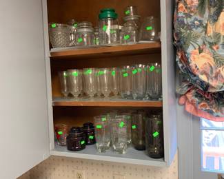 glassware and jars
