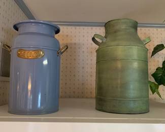 decorative milk cans