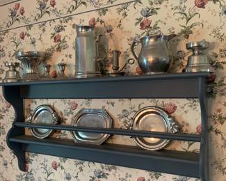 pewter; country blue rack