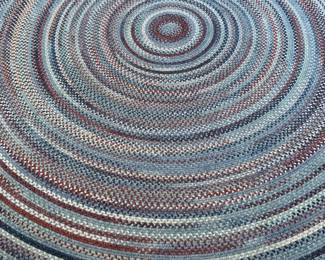 9.5 ft round rag rug