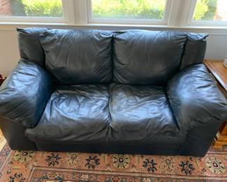 leather love seat