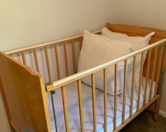 vintage baby crib