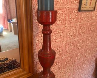 wood balustrade candlestick