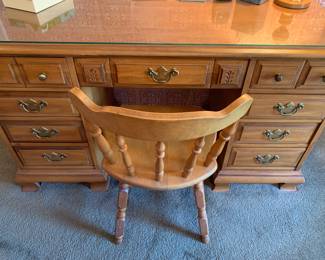 maple desk and chair