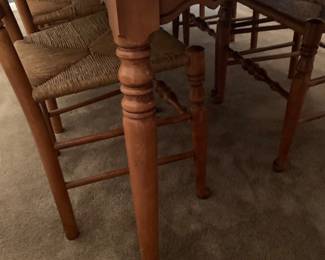 detail of dining table
