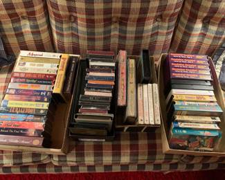 VHS, books on tape