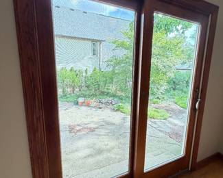 Wood-Framed Sliding Glass Patio Door. 72×80 -$900.00