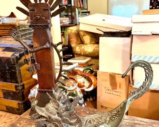 Bronze "Naga" offering Basket