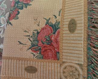 French Aubussen Style Tapastry Reversible Throw