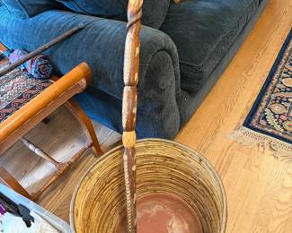 Jamaican hand carved walking stick