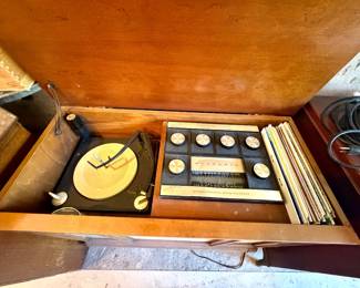Mid Century Sylvania Stero Console with Phonograph