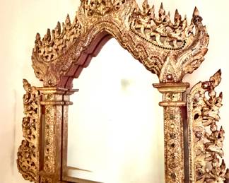 Authentic Burmese Temple Shrine Mirror