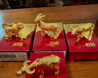 Risis Gold Plated Zodiac Figurines