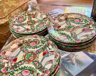 Famille Rose Salad Plates