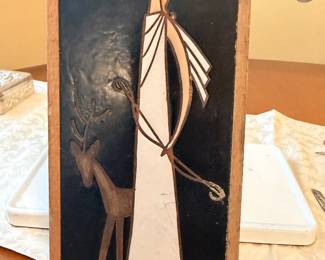 Signed Michelin’s Ceramics Tile Art
