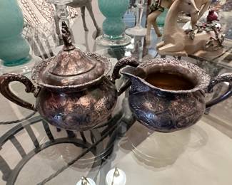 Van Bergh Plated Sugar / Creamer