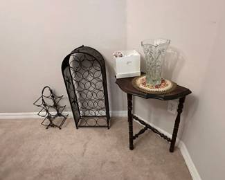Vintage Half Moon Side Table