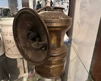 Auto-Lite Brass Miner's Lamp
