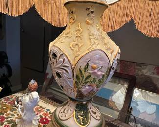 Capodimonte Style Porcelain Lamp