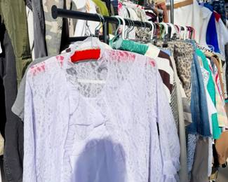 vintage clothes, modern clothes, dresses shirts, pants