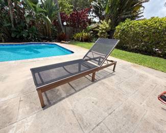 Outdoor pool lounge chair