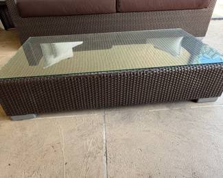 Modern Outdoor Wicker Patio Furniture Lounge Set