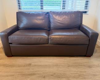 Modern Leather Sleeper Sofa / Pull-Out Bed $399