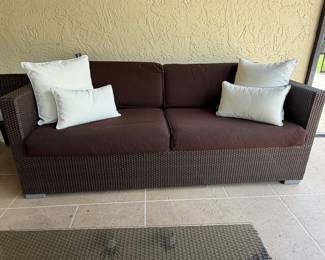 Modern Outdoor Wicker Patio Furniture Lounge Set