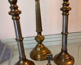 Brass candlesticks