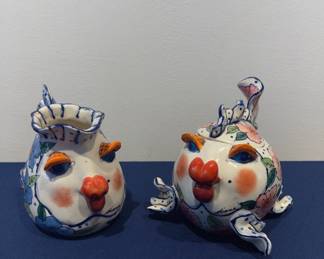 Fish sugar and creamer set