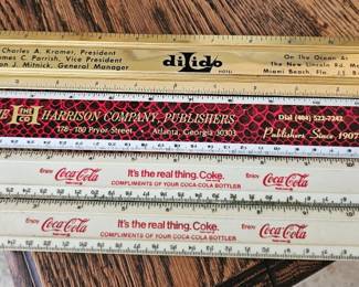 Rulers, Coca Cola and more