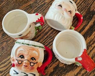 1940's Santa Mugs
