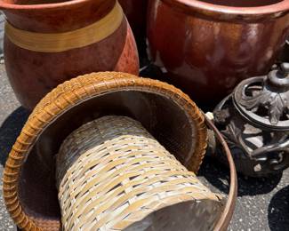 Many planters & garden accessories