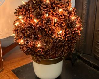 Lighted pinecone spheres