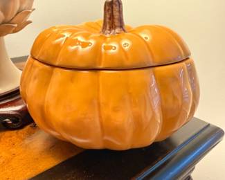 Pottery Barn Lidded Pumpkin Bowls