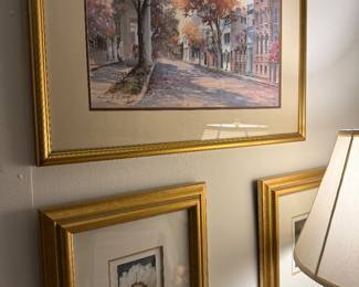 Floral photography, signed, Signed watercolor print by Virginia Fouche Bolton