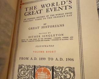 Antique The World's Great Events"