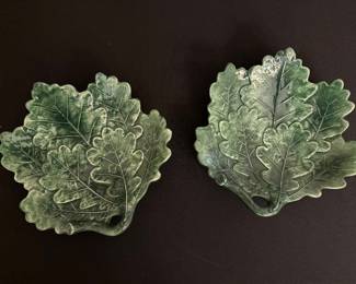 Vietri Accent Salad Plate Foglia, a pair