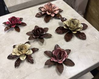 rustic metal roses