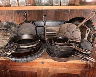 Tons of cast iron. Dixie Foundry, Martin, American Brass, Piqua Ware, G.T. Glascock and Son