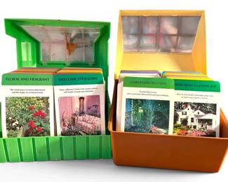 Vintage Gardening File Boxes