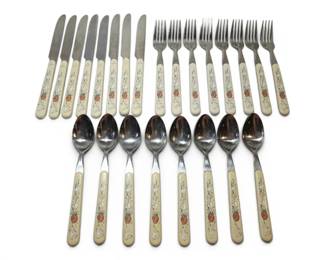 Vintage International Marmalade Goose Flatware Set 24 Pieces