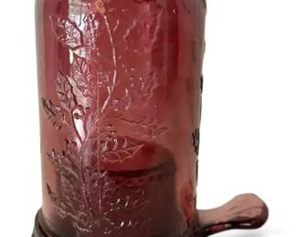 Mosser Amethyst Purple Holly Berry Glass Fairy Lamp