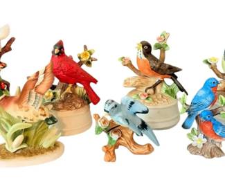 Bird Music Boxes Figurines