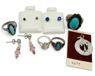 Sterling Silver Rings And Earrings