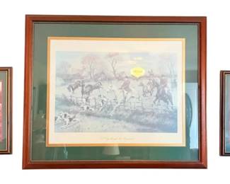 Full Cry Through the Homestead by George Wright 37 x 31