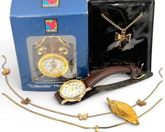 GoldToned Necklaces, Pendant, Timex Watch, More