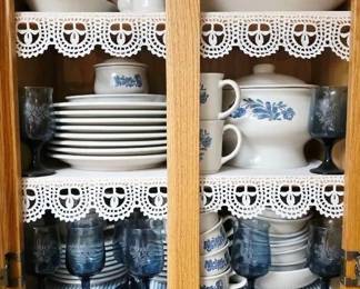 Pfaltzgraff Yorktown 50 Piece Dishware Set, Glasses, Tureen More