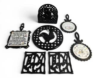 Cast Iron Trivets Napkin Holder