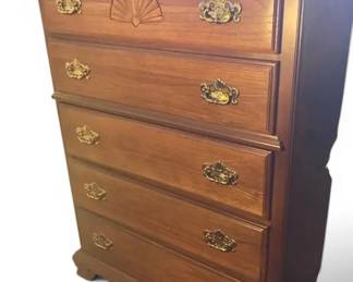 Classic Wooden Five Drawer Chest